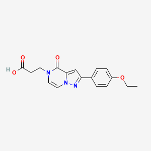 3-[2-(4-ethoxyphenyl)-4-oxopyrazolo[1,5-a]pyrazin-5(4H)-yl]propanoic acid