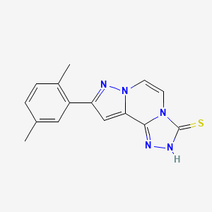9-(2,5-dimethylphenyl)pyrazolo[1,5-a][1,2,4]triazolo[3,4-c]pyrazine-3(2H)-thione