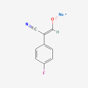 sodium (Z)-2-cyano-2-(4-fluorophenyl)ethenolate