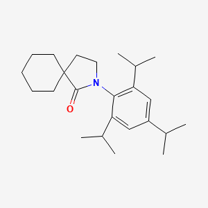 molecular formula C24H37NO B7883536 2-(2,4,6-Triisopropylphenyl)-2-azaspiro[4.5]decan-1-one 