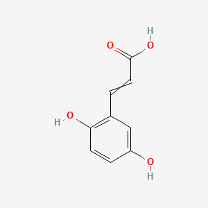 molecular formula C9H8O4 B7883561 2-Propenoic acid, 3-(2,5-dihydroxyphenyl)- 