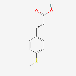 molecular formula C10H10O2S B7883578 3-(4-Methylsulfanylphenyl)prop-2-enoic acid 