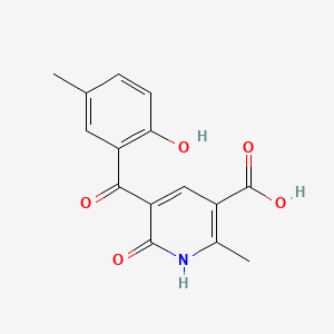 5-(2-Hydroxy-5-methylbenzoyl)-2-methyl-6-oxo-1,6-dihydro-3-pyridinecarboxylic acid