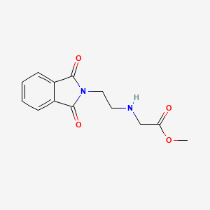 molecular formula C13H14N2O4 B7883645 methyl {[2-(1,3-dioxo-1,3-dihydro-2H-isoindol-2-yl)ethyl]amino}acetate 