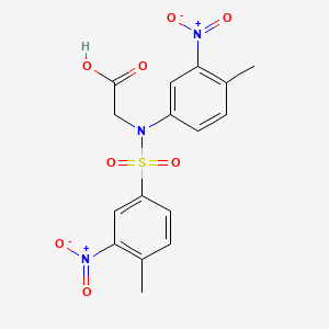 {4-Methyl[(4-methyl-3-nitrophenyl)sulfonyl]-3-nitroanilino}acetic acid