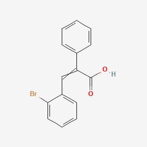 3-(2-Bromophenyl)-2-phenylprop-2-enoic acid