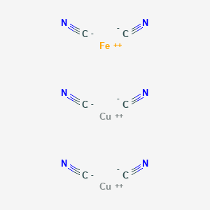 molecular formula C6Cu2FeN6 B078840 亚铁氰化铜 CAS No. 13601-13-3