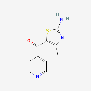 molecular formula C10H9N3OS B7884224 (2-Amino-4-methyl-1,3-thiazol-5-yl)(4-pyridinyl)methanone 