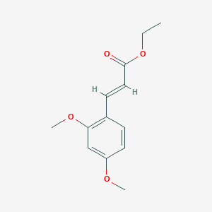 molecular formula C13H16O4 B7884366 2-Propenoic acid, 3-(2,4-dimethoxyphenyl)-, ethyl ester, (E)- CAS No. 24393-63-3