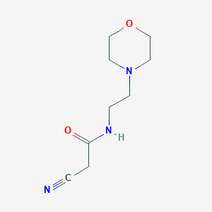 molecular formula C9H15N3O2 B078845 2-Cyano-N-(2-morpholin-4-yl-ethyl)-acetamide CAS No. 15029-26-2