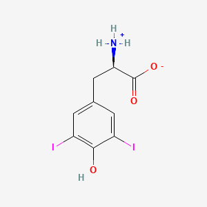 (2R)-2-azaniumyl-3-(4-hydroxy-3,5-diiodophenyl)propanoate