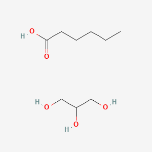 molecular formula C9H20O5 B7884567 Hexanoic acid, ester with 1,2,3-propanetriol CAS No. 11139-91-6