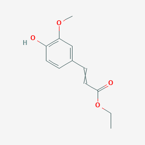 molecular formula C12H14O4 B7884583 2-Propenoic acid, 3-(4-hydroxy-3-methoxyphenyl)-, ethyl ester 
