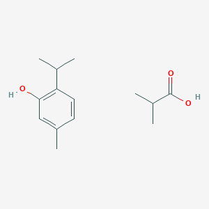 molecular formula C14H22O3 B7884618 Propanoic acid,2-methyl-, 5-methyl-2-(1-methylethyl)phenyl ester 