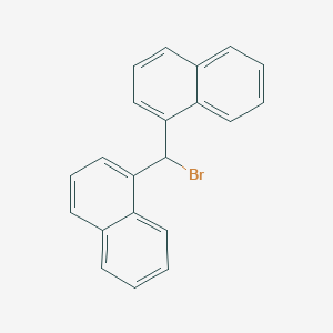 B7884620 1-(Bromo(1-naphthyl)methyl)naphthalene CAS No. 5467-20-9