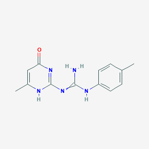 molecular formula C13H15N5O B7884781 2-(6-methyl-4-oxo-1H-pyrimidin-2-yl)-1-(4-methylphenyl)guanidine 