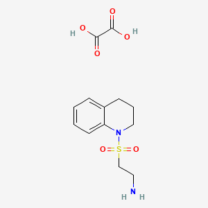 molecular formula C13H18N2O6S B7884871 2-((3,4-dihydroquinolin-1(2H)-yl)sulfonyl)ethanamine oxalate 