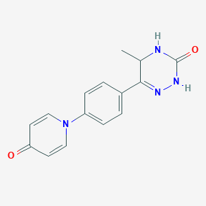 molecular formula C15H14N4O2 B7884927 5-Methyl-6-(4-(4-oxopyridin-1(4H)-yl)phenyl)-4,5-dihydro-1,2,4-triazin-3(2H)-one 