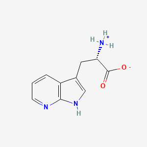 molecular formula C10H11N3O2 B7884929 (2S)-2-azaniumyl-3-(1H-pyrrolo[2,3-b]pyridin-3-yl)propanoate 