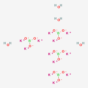 molecular formula B4H8K12O16 B7884930 Potassium tetraborate tetrahydrate 