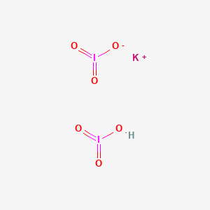 molecular formula HI2KO6 B7884982 potassium;iodic acid;iodate 
