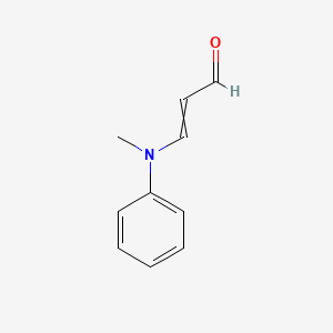 molecular formula C10H11NO B7885001 3-(N-Phenyl-N-methyl)aminoacrolein 