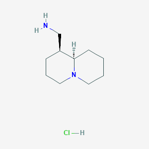 ((1S,9AR)-octahydro-2H-quinolizin-1-yl)methanamine hydrochloride
