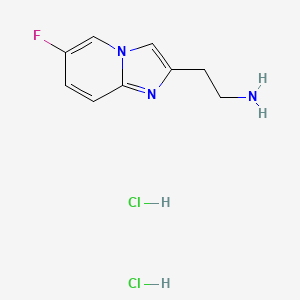 2-(6-Fluoroimidazo[1,2-a]pyridin-2-yl)ethanamine;dihydrochloride