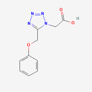 2-[5-(phenoxymethyl)-1H-1,2,3,4-tetrazol-1-yl]acetic acid