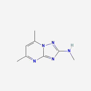 molecular formula C8H11N5 B7885403 N,5,7-trimethyl-[1,2,4]triazolo[1,5-a]pyrimidin-2-amine 