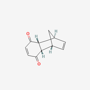 molecular formula C11H10O2 B7885412 rel-(1R,4S,4aR,8aS)-1,4,4a,8a-tetrahydro-1,4-methanonaphthalene-5,8-dione 