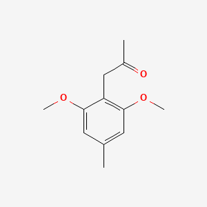 molecular formula C12H16O3 B7885468 (2,6-Dimethoxy-4-methylphenyl)acetone 