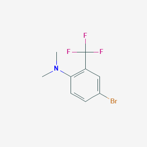 molecular formula C9H9BrF3N B7885469 4-bromo-N,N-dimethyl-2-(trifluoromethyl)aniline CAS No. 54672-13-8
