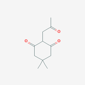 molecular formula C11H16O3 B078860 5,5-Dimethyl-2-(2-oxopropyl)cyclohexane-1,3-dione CAS No. 13148-87-3