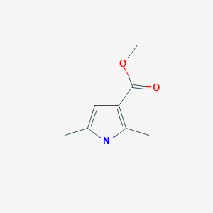 molecular formula C9H13NO2 B078861 methyl 1,2,5-trimethyl-1H-pyrrole-3-carboxylate CAS No. 14186-50-6