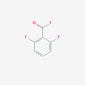 molecular formula C7H3F3O B078862 2,6-Difluorobenzoyl fluoride CAS No. 13656-41-2