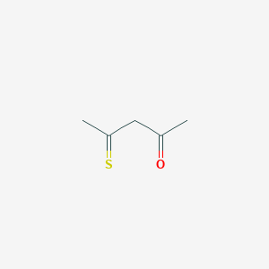 molecular formula C5H8OS B078863 4-Sulfanylidenepentan-2-one CAS No. 14660-20-9