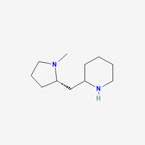 molecular formula C11H22N2 B7886360 2-(((S)-1-methylpyrrolidin-2-yl)methyl)piperidine 