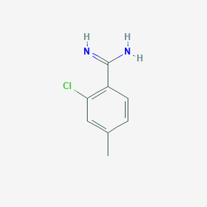 molecular formula C8H9ClN2 B7886370 2-Chloro-4-methyl-benzamidine 