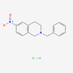 2-Benzyl-6-nitro-1,2,3,4-tetrahydroisoquinoline hydrochloride