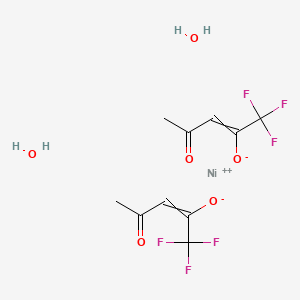 molecular formula C10H12F6NiO6 B7886548 Nickel trifluoroacetylacetonate dihydrate 
