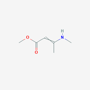 molecular formula C6H11NO2 B7886551 Methyl 3-(methylamino)-2-butenoate 