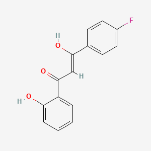 (Z)-3-(4-fluorophenyl)-3-hydroxy-1-(2-hydroxyphenyl)prop-2-en-1-one