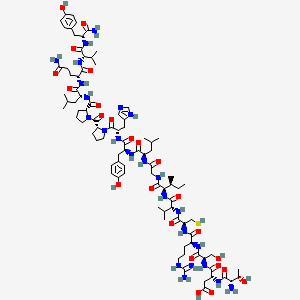 molecular formula C89H138N24O24S B7886579 H-aThr-D-Asp-D-Ser-Arg-D-Cys-D-Val-D-aIle-Gly-D-Leu-Tyr-His-D-Pro-D-Pro-D-Leu-D-Gln-Val-D-Tyr-NH2 