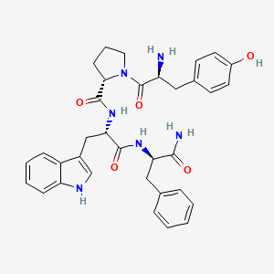 molecular formula C34H38N6O5 B7886908 H-Tyr-Pro-Trp-D-Phe-NH2 