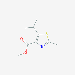 molecular formula C9H13NO2S B7887184 Methyl 5-isopropyl-2-methylthiazole-4-carboxylate 