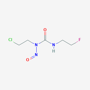 molecular formula C5H9ClFN3O2 B078872 1-(2-Chloroethyl)-3-(2-fluoroethyl)-1-nitrosourea CAS No. 13907-77-2