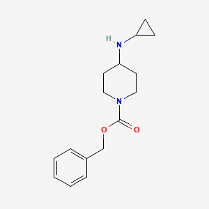 molecular formula C16H22N2O2 B7887238 Benzyl 4-(cyclopropylamino)piperidine-1-carboxylate 