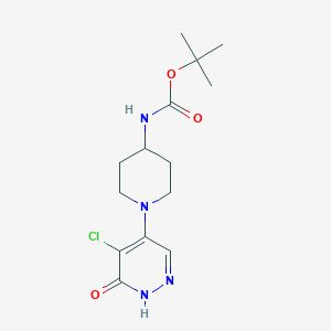tert-butyl N-[1-(5-chloro-6-oxo-1,6-dihydro-4-pyridazinyl)-4-piperidyl]carbamate