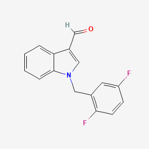 1-(2,5-Difluorobenzyl)indole-3-carbaldehyde